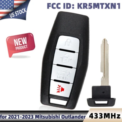 Unlocked For Mitsubishi Outlander 21-23 KR5MTXN1 Remote Smart Key Fob S180145500 - Image 1 of 4