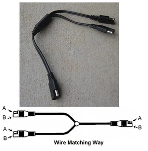 Conector SAE rama Y de 12 pulgadas - Imagen 1 de 1