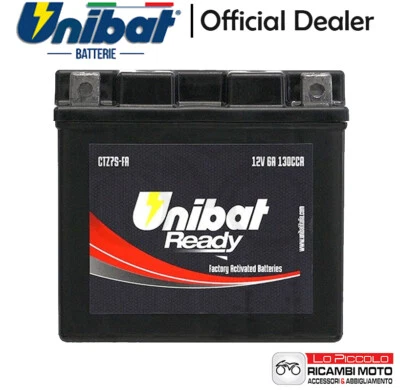 BATTERIA UNIBAT SIGILLATA GEL YTZ7S-BS HUSQVARNA TE 511 2011 2012 2013 Foto 1 de 2