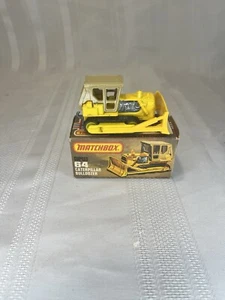 MATCHBOX #64 CATERPILLAR BULLDOZER 1979 - YELLOW / TAN TOP - IN ORIGINAL BOX 🔥 - Picture 1 of 15