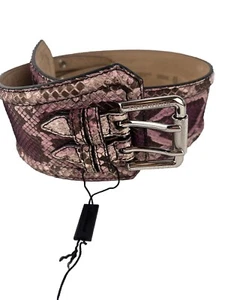 Burberry Prorsum Snakeskin Wide Waist Belt - Picture 1 of 10