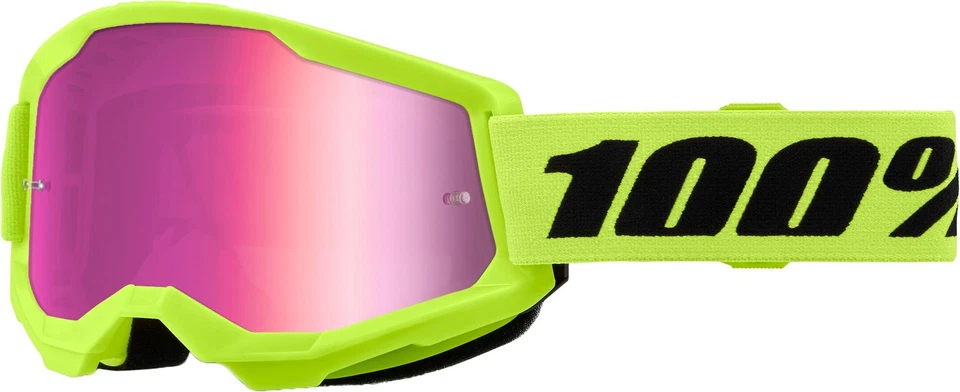 Strata 2 Junior Goggle Neon Yellow Mirror Pink Lens - Imagem 1 de 1