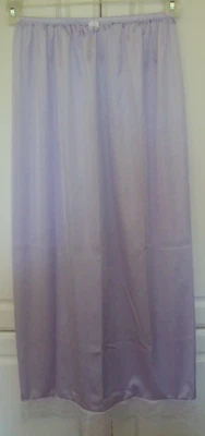 CLEARANCE  LILAC Tricot LONGER HALF SLIP  * LACE HEM * Waist 24-34" * Length 38" - Image 1 of 3