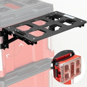Packible Half Width Box Folding Bracket Mount Compatible With Milwaukee Packout - Picture 1 of 2