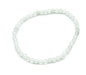 Kugel-Armband Schneequarz 4 mm - Bild 1 von 1