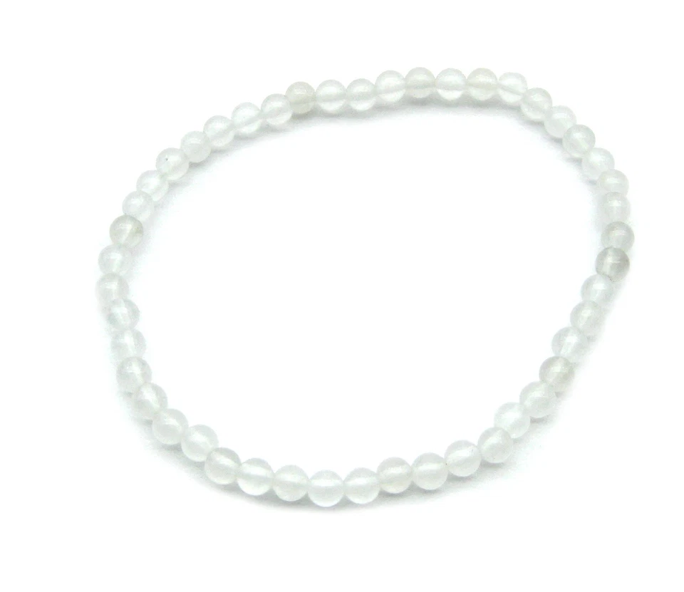 Kugel-Armband Schneequarz 4 mm - Bild 1 von 1