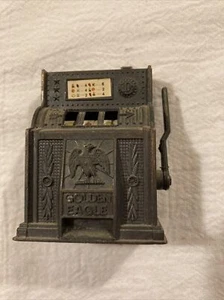 Vintage Golden Eagle Slot Machine Diecast Pencil Sharpener - Picture 1 of 5