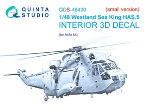 QuintaStudio 1/48 Westland Sea King HAS.5 3D-gedruckter Innenraum (Airfix)... - Picture 1 of 12
