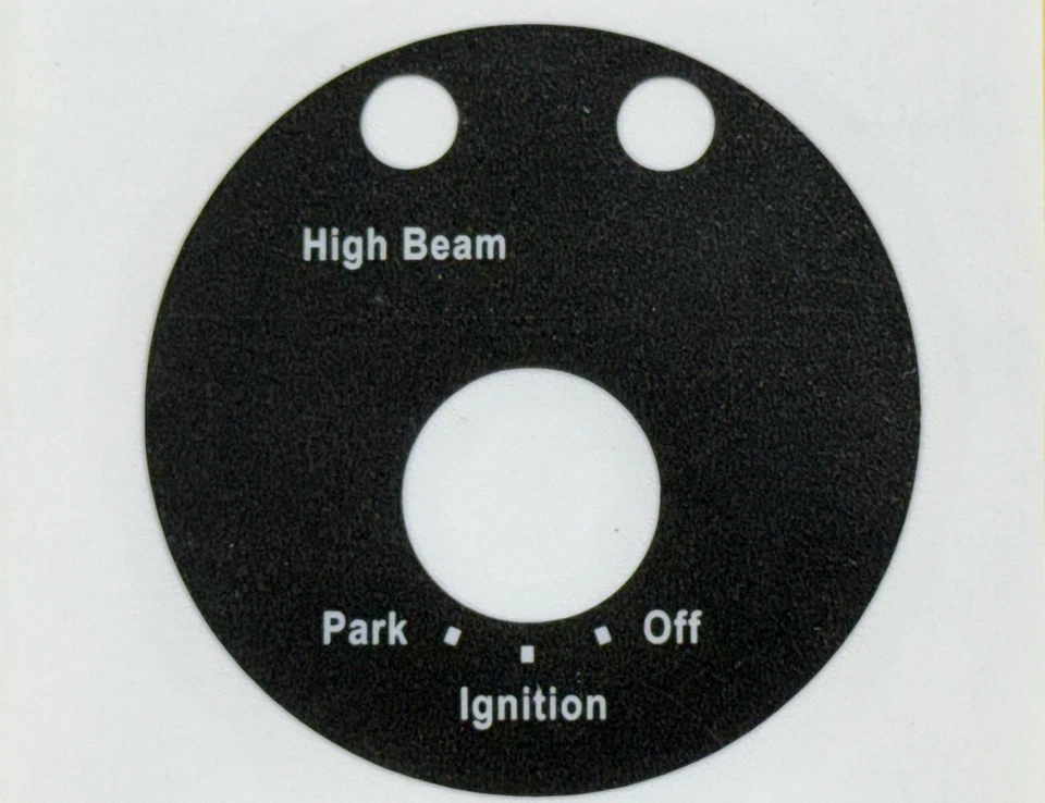AERMACCHI HARLEY воспроизведение переключатель зажигания этикетка для 68001-75P 1976 SS125 - Изображение 1 из 1