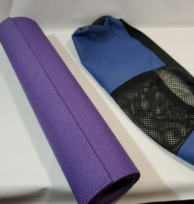 Wai Lana Fitness Mat Yogi Yoga Purple Lilac 24" x 68" + Carrying Bag Workout  - Image 1 of 4