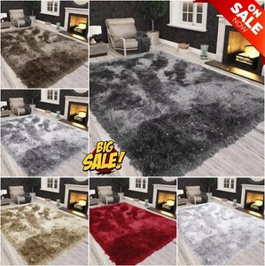 Neu flauschige Teppiche großer zottiger Teppich Wohnzimmer Schlafzimmer Antirutsch Teppich Fußmatten - Bild 1 von 55