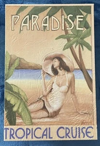 Faux Book Box Decorative Paradise Tropical Cruise  Secret Stash Storage - Picture 1 of 8