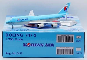 Avión diecast modelo JET HL7633 SQ Wings 1:200 Korean Air Boeing B747-8 - Imagen 1 de 16