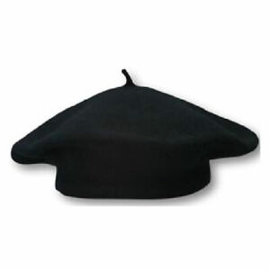 Negro Con Estilo Francés Boina Sombrero Novedad Sombreros Fancy Dress Headwear Accesorio