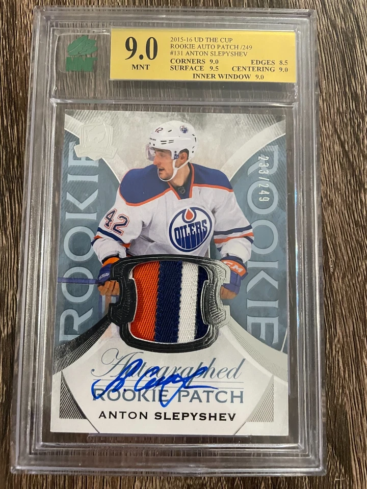 ANTON SLEPYSHEV 2015-16 UD The Cup Rookie Auto Patch #233/249 MNT 9.0 - Image 1 of 1