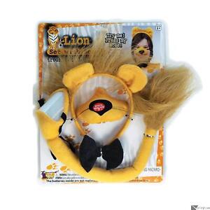 Lion Animal with Sound 4pc Costume Accessory Set, Yellow Gold, One-Size