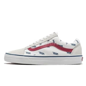 OLD SKOOL REPEAT Trainer (UK 8) weiß-rot brandneu im Karton - Bild 1 von 3