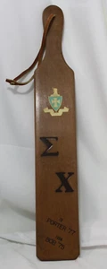 Paleta de madera Fraternity Brotherhood 1977-75 Washington & Lee University Virginia - Imagen 1 de 9