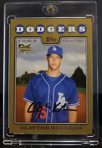 Actualización Topps Gold Border 2008 #UH240 Clayton Kershaw radiocontrol novato (0329/2008) - Imagen 1 de 9