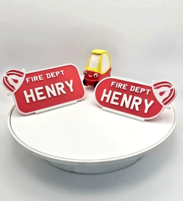 Placa Little Tikes (Pack de 2) - Personalizada para Paseo en Coche Foto 1 de 4