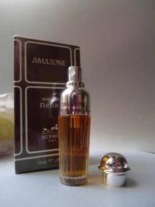 HERMES AMAZONE Parfum 7.5ml Spray Pre Barcode Vintage 1980s New Mint Sealed Box - Picture 1 of 9