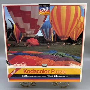 Vtg KODAK Premium Puzzle 550 Pieces Colorful Hot Air Balloons New Factory Sealed - Picture 1 of 10
