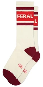 FERAL Socken von Gumball Pudel Unisex gerippt Gym Crew Socken Statement Socken - Bild 1 von 4