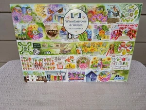 Gibsons Schubkarren & Gummistiefel Val Goldfinch 1000-teiliges Puzzle neu versiegelt - Bild 1 von 7