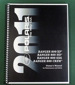 2011 Polaris Ranger 800 XP Owner's Manual: 132 Pages & Protective Covers! - Bild 1 von 1