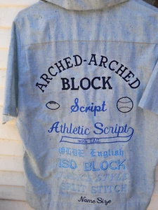 VINTAGE MEN'S EMBROIDEREY ADERTISING BOWLING SHIRT SIZE MED MADE KING LOUIE USA - Picture 1 of 5