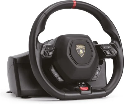 LAMBORGHINI VOLANTE E PEDALIERA GAMING PRO PER PC E PS4 RICONDIZIONATO GRADO A - Immagine 1 di 4