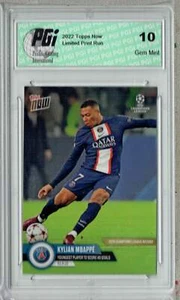 Kylian Mbappe 2022 Topps Now #68 Youngest to 40 Goals! Trading Card PGI 10 - Picture 1 of 1