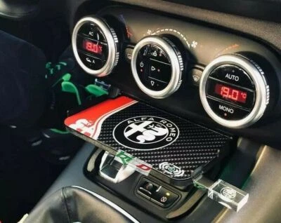 Porta Cellulare Supporto Smartphone Ricarica Wireless USB per GIULIETTA telefono - Immagine 1 di 4