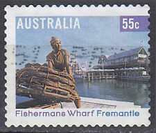 Australien gestempelt Fisherman’s Wharf Denkmal Fischen Angeln tourismus / 2534