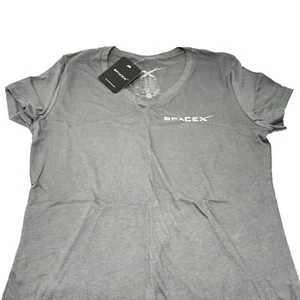 SpaceX Ladies V-Neck T-Shirt XL 17” Bust NWT RUNS SMALL - Picture 1 of 9