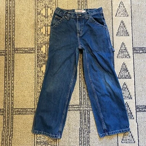 Old Navy Painter's Jeans Youth 25x25 VTG Skate Straight Leg Blue Denim Y2K 90's - Picture 1 of 13