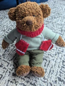 Hallmark TEDDY MITTENS 100th Anniversary Teddy Bear Plush with Tag 12 in - Picture 1 of 4