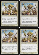 MTG: DEFENSIVE MANEUVERS Onslaught COMMON; played, Excellent condition x4