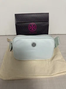 Tory Burch Virginia Nylon Belt Bag In ICE BLUE - Picture 1 of 18