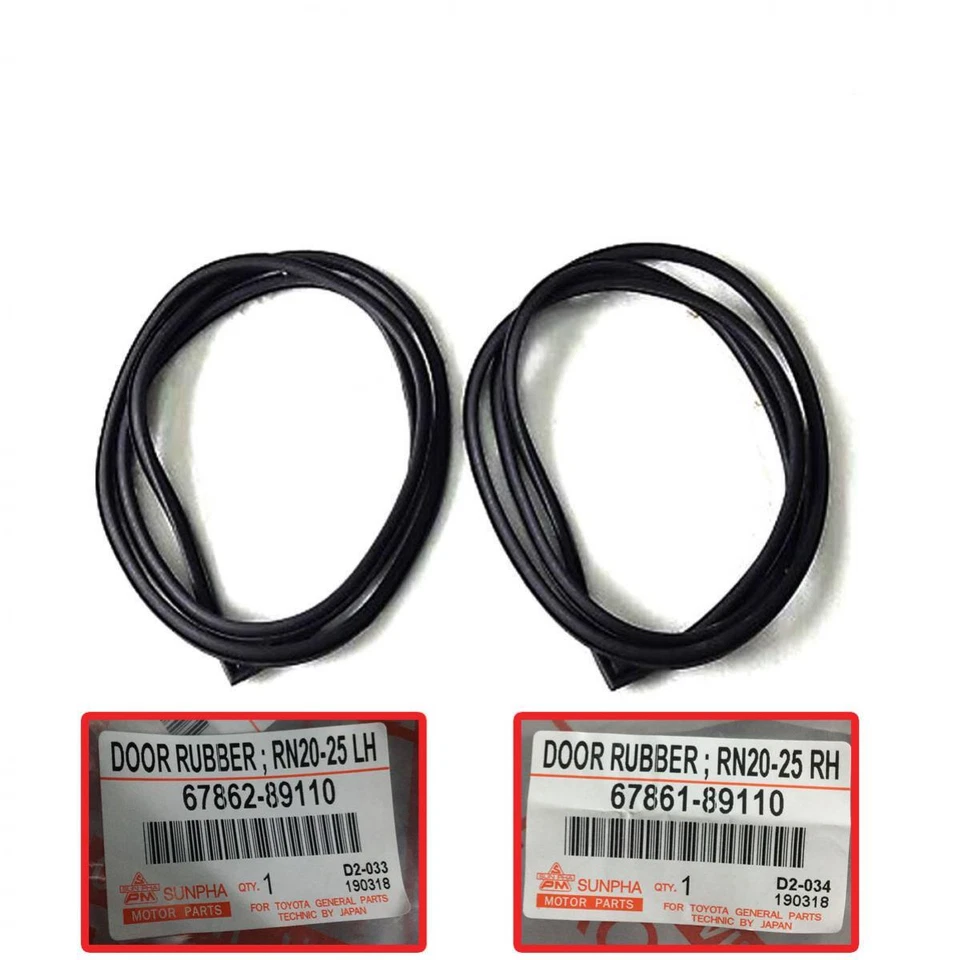 Подходит для Toyota Weatherstrip двери резиновое уплотнение RH LH Hilux RN20 RN25 пикап 1972-1978 - Изображение 1 из 4