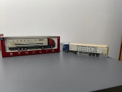 IVECO STRALIS 1:87  Camion Die Cast Modellino New Ray + 1 In Regalo - Immagine 1 di 3