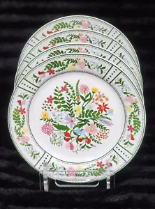 Sur La Table FLEUR Floral 11" Speiseteller 4 Stück Steinzeug Mehrfarbig WUNDERSCHÖN! - Bild 1 von 11