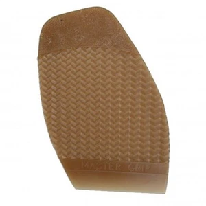 Shoe Sole Repair GRIP TOFFEE BROWN Soles mens 5mm ladies 3mm thick Sold in Pairs - Picture 1 of 5