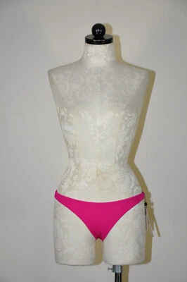 Parte inferior de bikini Anthropologie Vitamina A rosa intenso magenta cubierta completa reversible S 6 Foto 1 de 4