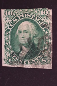 UNITED STATES POSTAGE STAMP 10 CENTS #68 CANCELED - Picture 1 of 2