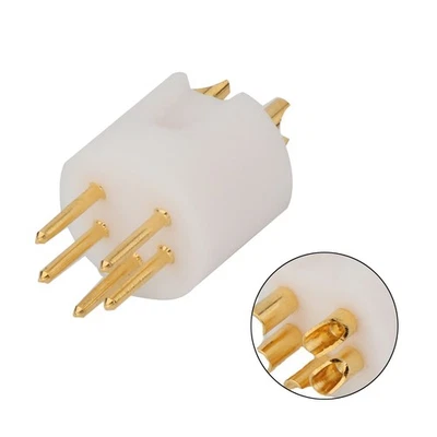 Enchufe macho DIN de latón de 5 pines para brazo de vinilo reproductor de discos piezas de reparación Foto 1 de 4