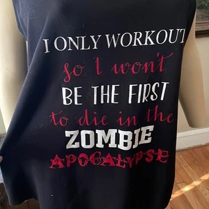 Woman’s Workout for the Apocalypse Tank Top XXL - Picture 1 of 4