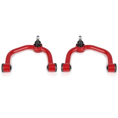 For 2004-2019 Ford F-150 2-4" Lift Red Front Upper Adjustable Control Arms - Image 1 of 4