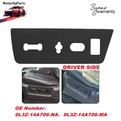 For 2009 2010 2011-2014 Ford F150 Seat Cover Trim Panel Bezel Black Drivers Side Foto 1 de 4