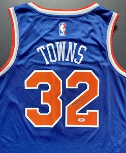 Karl Anthony Towns KAT signed handsigniert New York Knicks Trikot PSA/DNA Coa - Bild 1 von 4